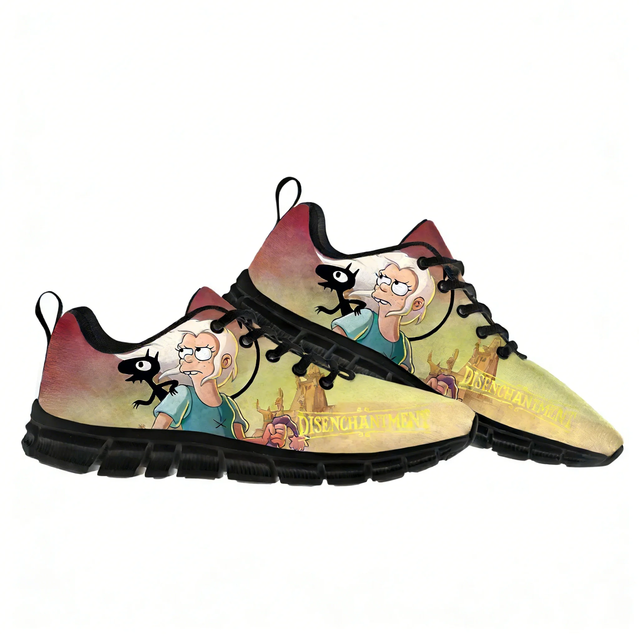 Disenchantment Baskets plates en maille de dentelle pour hommes et femmes, chaussures de sport de haute qualité, sneakers de mode personnalisées, chaussures sur mesure