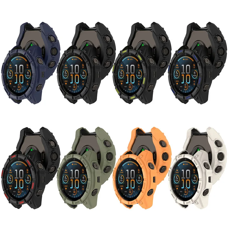 Case for Garmin Fenix 8 43mm 51mm 47mm Protective Anti-scratch Soft TPU Silicone Cover for Garmin Fenix 8 43/47/51mm Accessories