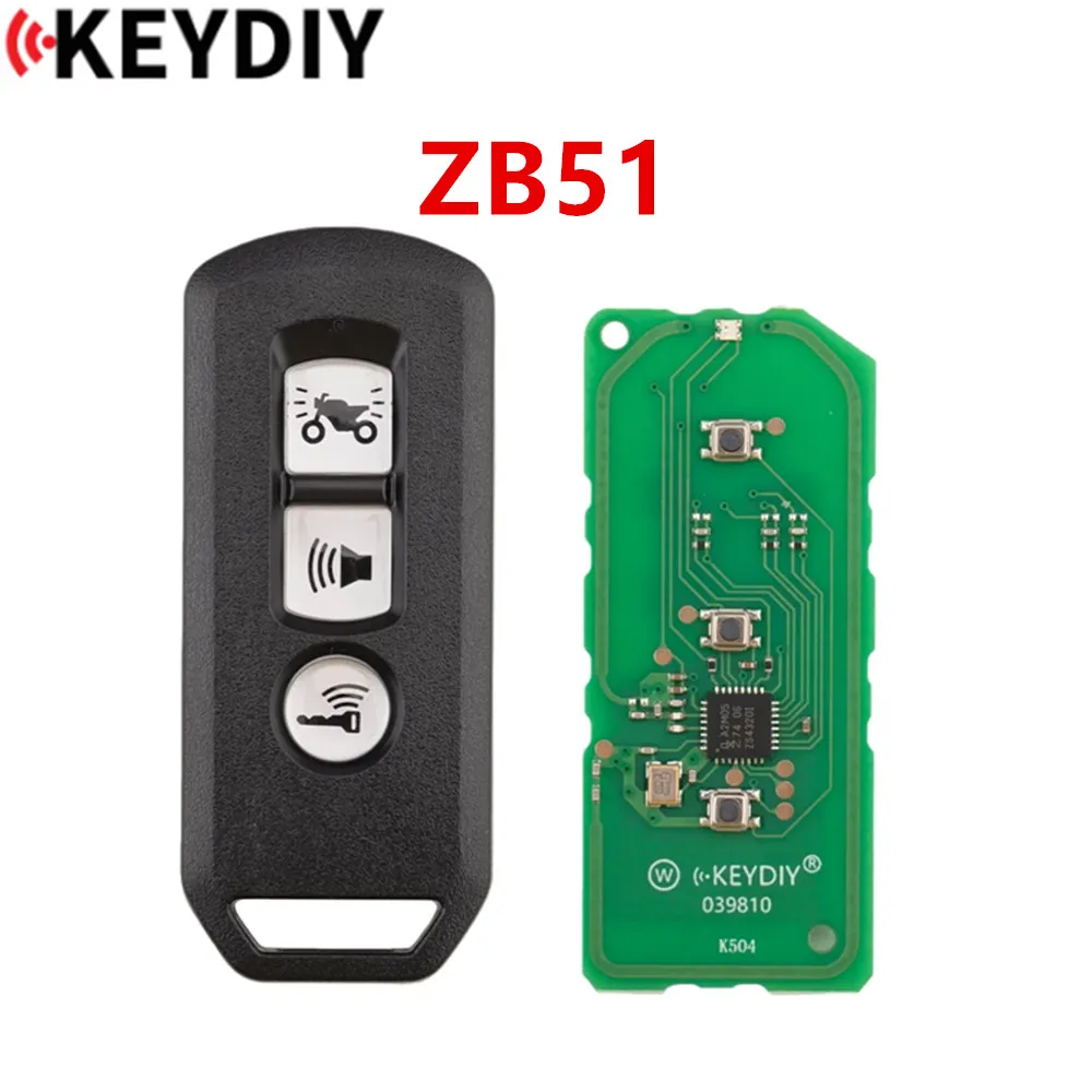 1/3/5PCS KEYDIY ZB51 Smart Key ZB Series Universal Remote Car Key For Honda Motorcycle for KD-X2 KD MAX KDX4 Key Programmer