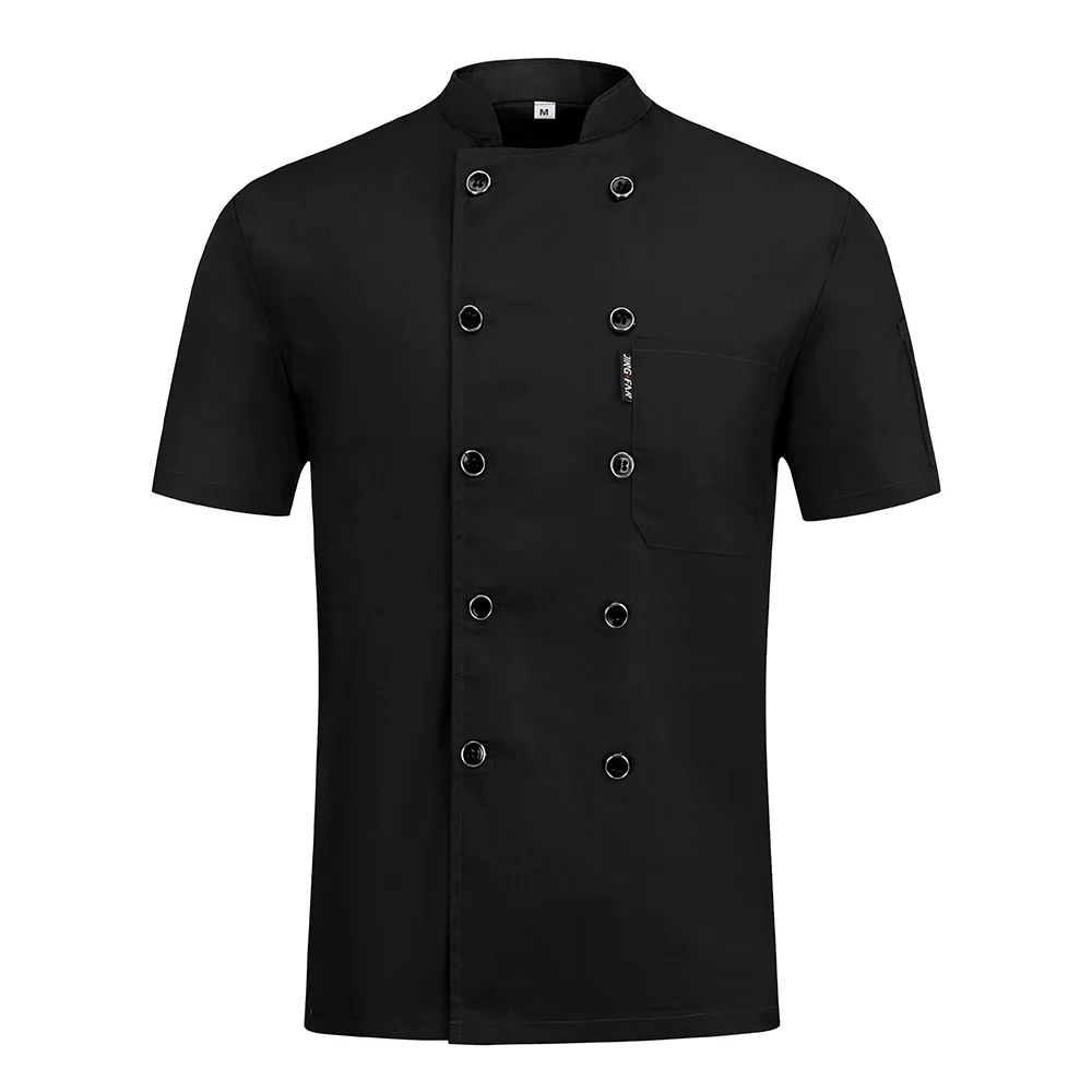 White high quality Double breasted Chef uniform Restaurant hotel kitchen Catering jackets cooking Cafe workwear chef clothes