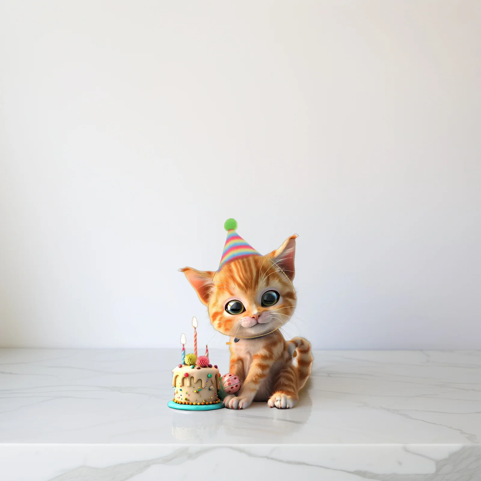 

8 Pcs Pet Birthday Hats Glitter Festive Puppy Party Hat Lightweight Elastic Bands Small Dog Cats Celebration Decor