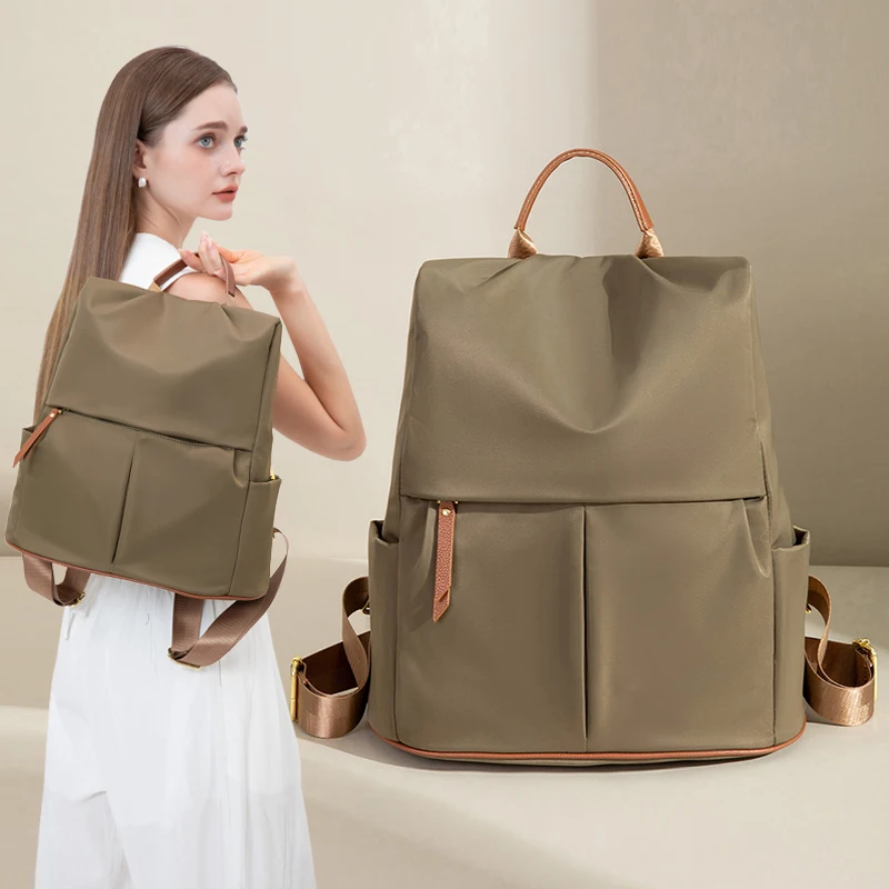 

Женский эстетический рюкзак в стиле отдыха, супер нейлоновые рюкзаки, легкий простой дизайн, модные женские городские сумки для поездок на работу