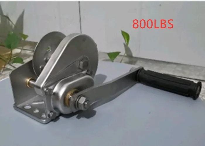 Top Quality 1800LBS Self Braking Brake Hand Winch Stainless Steel 304 Marine Winch for Sea Boat Anchor Winch