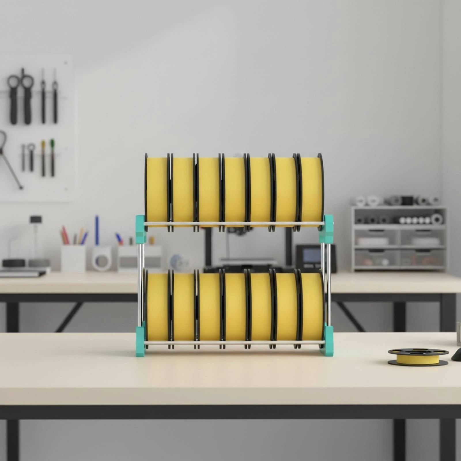 Filament Storage Rack Space-Saving Rack Para Filamento De Impresora 3D Soporte Para Filamento De Impresora 3D Doble Capa