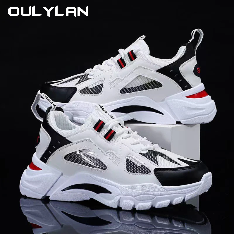 Men Casual Shoes Fashion Men\'s Chunky Sneakers Height Increasing Thick Sole Male Footwear Street Walking Shoes for Men Size 39-4