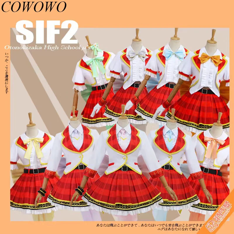 

COWOWO Anime! Lovelive! SIF2 Otonokizaka High School μ's Niko Eli Maki Aqours All Members Idol SJ Uniform Cosplay Costume Women