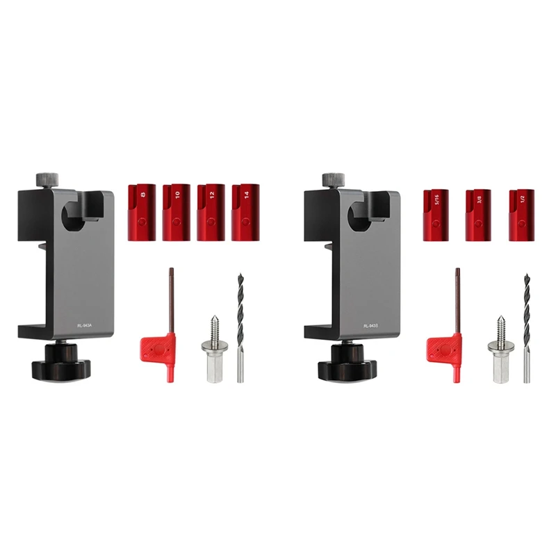 

WISH Dowel Maker Jig Tenon Dowel Plug Cutter W/Alloy Blade Adjustable Drill Guide Positioner For Wood Sticks Making