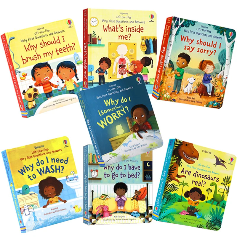 Lift-the-Flap Q&A Picture Book for Toddlers, Early Education Cognitive Development Storybook, Parent-child Interactive Reading