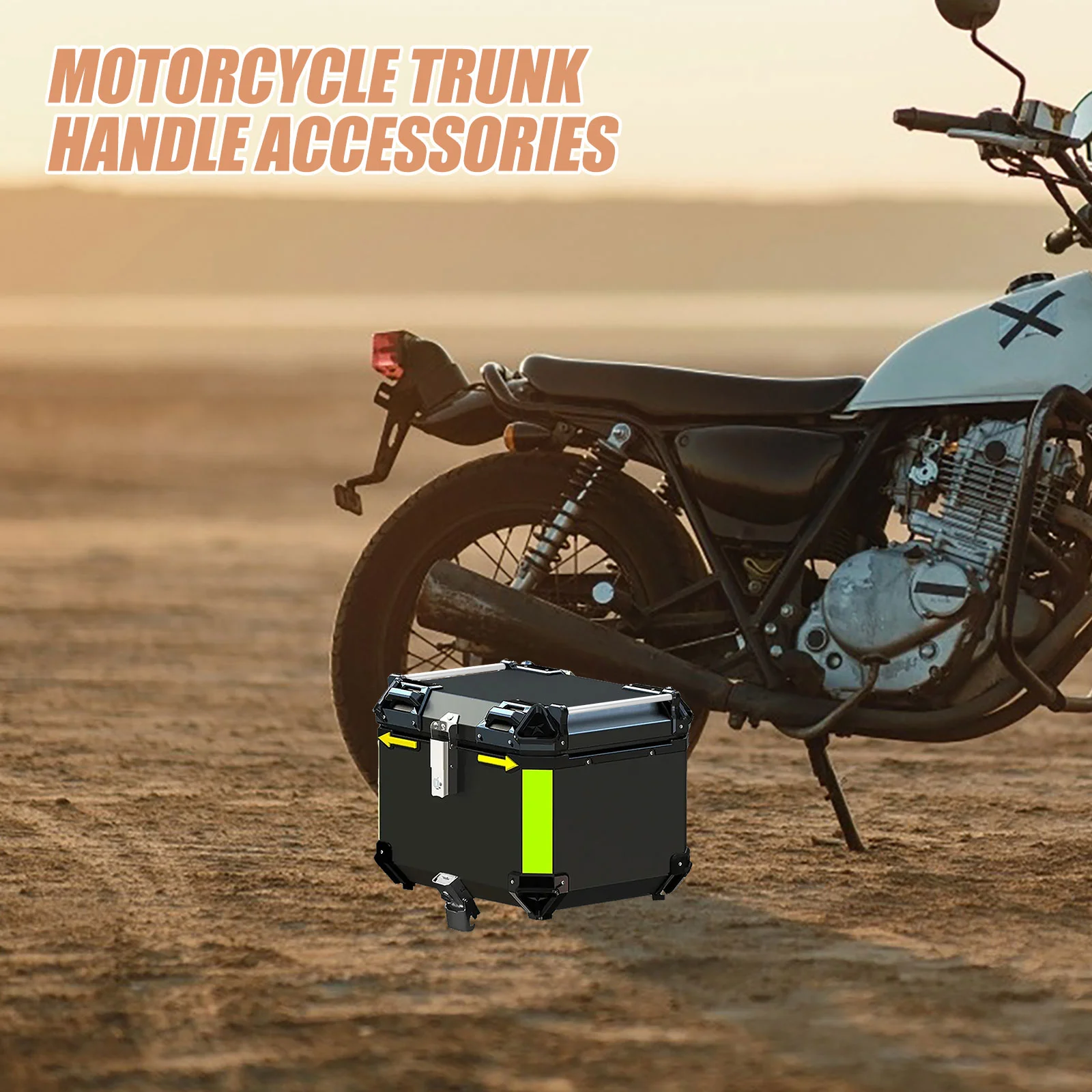 

2pcs Tail Box Handle Motorcycle Alloy Grip Lightweight Waterproof Top Box Replacement Fits Various Models Hard Case