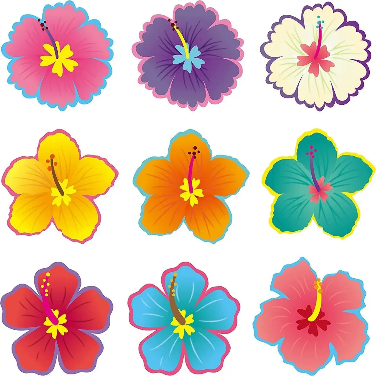 45Pcs Paper Cutouts for Bulletin Board Decoration planet /Butterfly Shape Cut Outs for Back To School Birthday Party Wall Decals