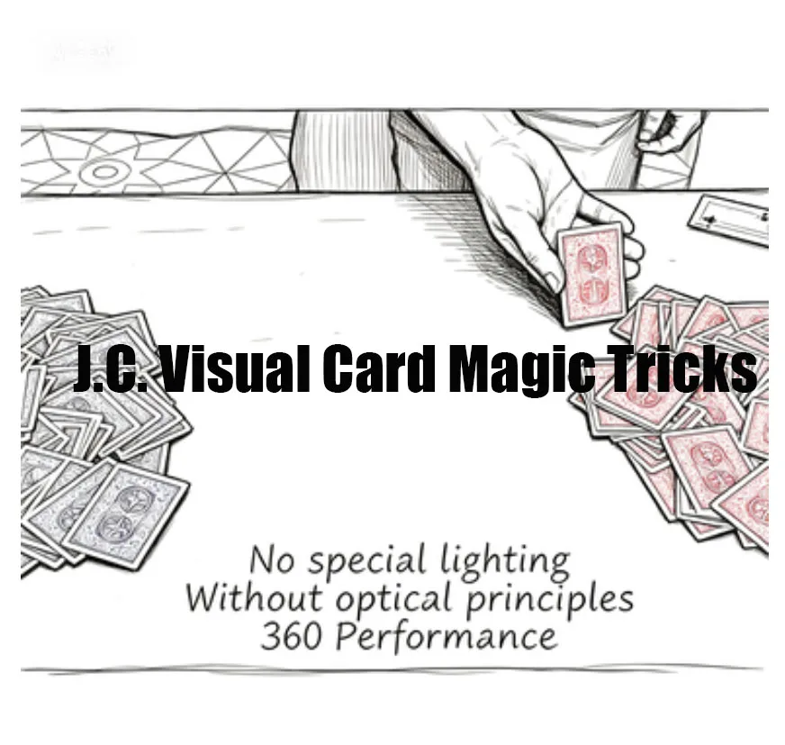 J.C. Visual Card Magic Tricks - Parallel Universe Close-Up Color Change Gimmicks Mentalism Illusions Endless Magia Props