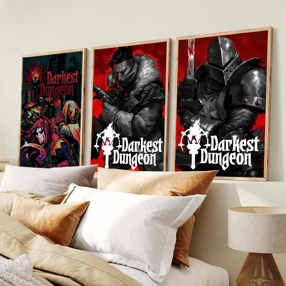 Dark Fantasy Game D-Darkest Dungeon Poster Modern Minimalist Wall Art Prints Poster Home Decor Interior Bedroom Living Room
