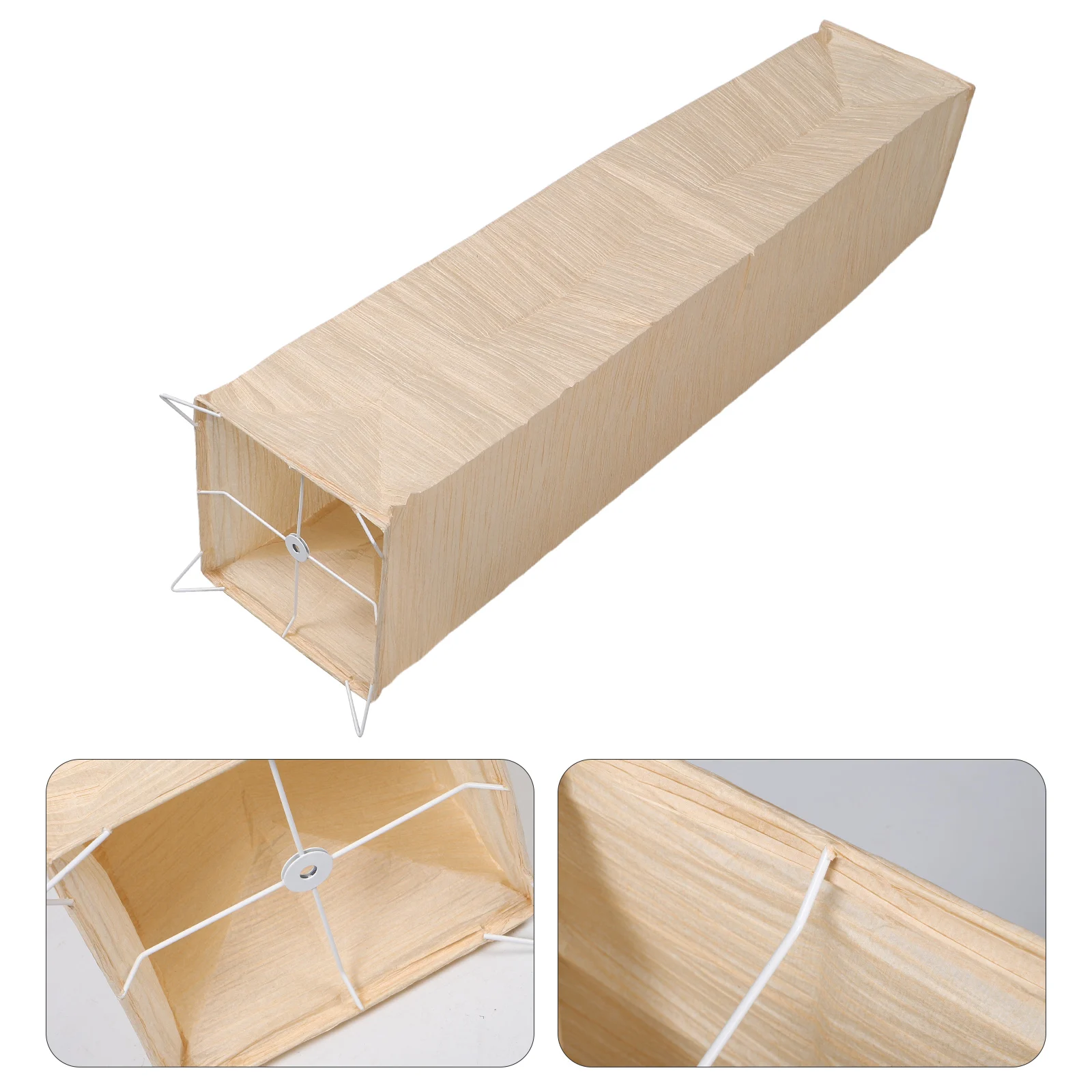 غطاء مصباح أرضي ورقي ياباني غطاء خفيف قائم بديل مصباح أرضي زاوية أسطواني قابل للطي لغرفة المعيشة وغرفة النوم ديكو #4