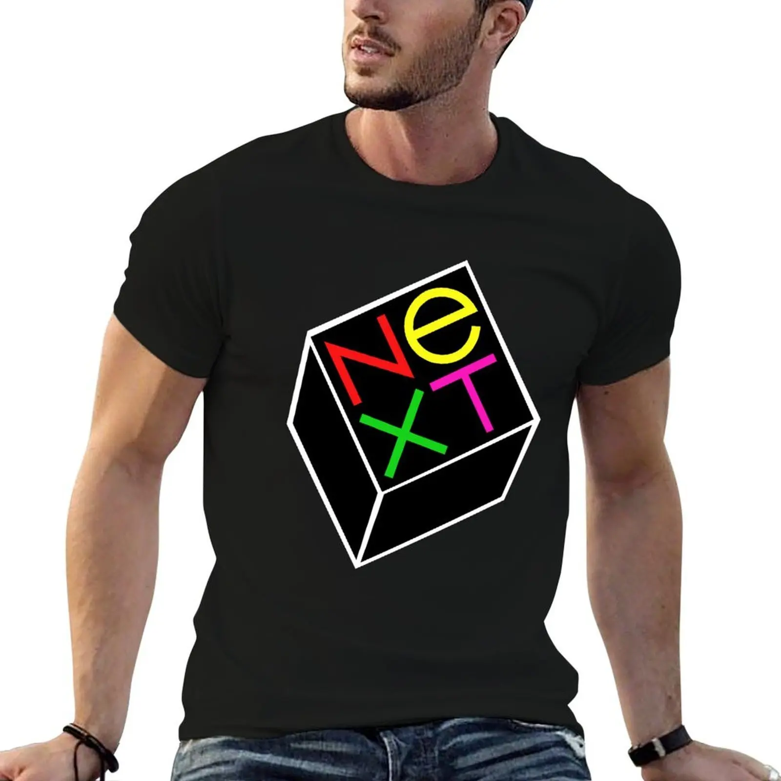 

NEXT Computing Steve Jobs Logo T-Shirt man graphic t shirt t shirts for man cotton soft T-Shirt