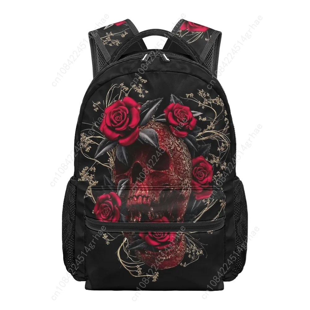 Skeleton Series All-over Print Student Backpack Custom Casual Suitable for Travel and Camping Lightweight, and Easy To Clean
