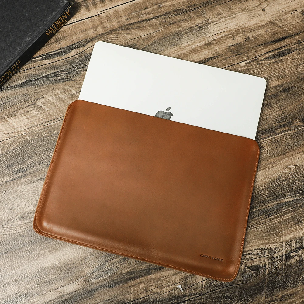 Laptop Bag For Macbook Pro Air M2 13 14 16 Case Leather Protective Cover Retro Notebook Sleeve Mouse Pad Gaming Mat Desk