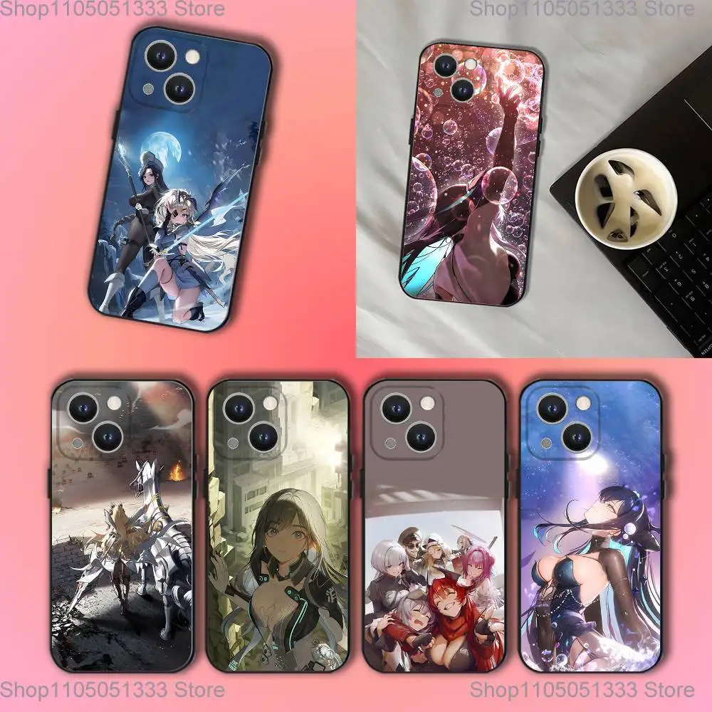 

Goddess of Victory N-Nikke Phone Case For iPhone 17,16,15,14,13,12,11,Pro,XS,Max,XR,Plus,E,SE4,Mini Black Soft Cover