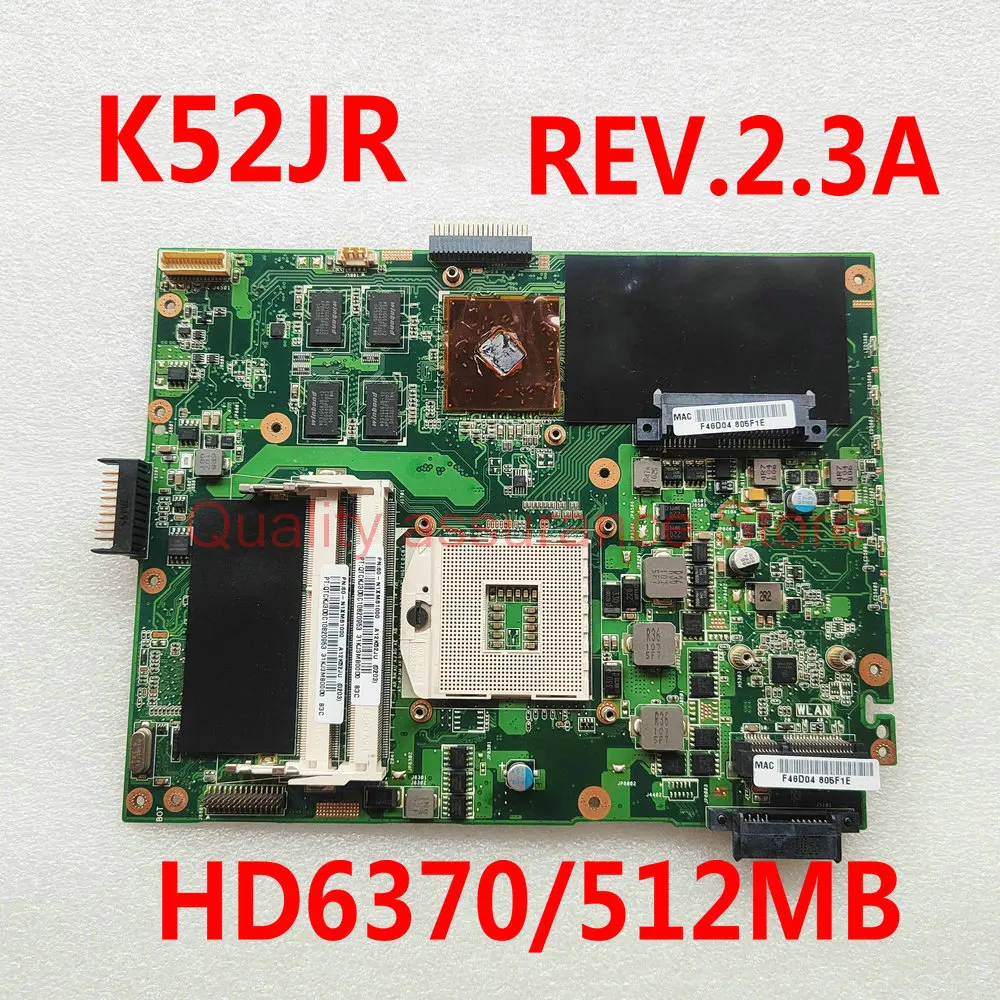 

K52J K52JR MB для ASUS K52JE K52JB K52JR K52JK K52JT K52JU P52J MB HD6370M 512 МБ графического процессора