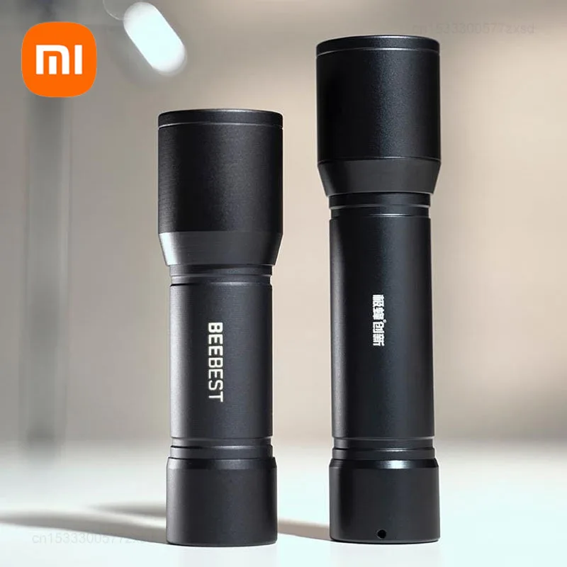 Xiaomi BEEBEST Strong Light Flashlight Rechargeable Battery Swappable Outdoor Portable Flashlight Long Battery Life Ultra Bright