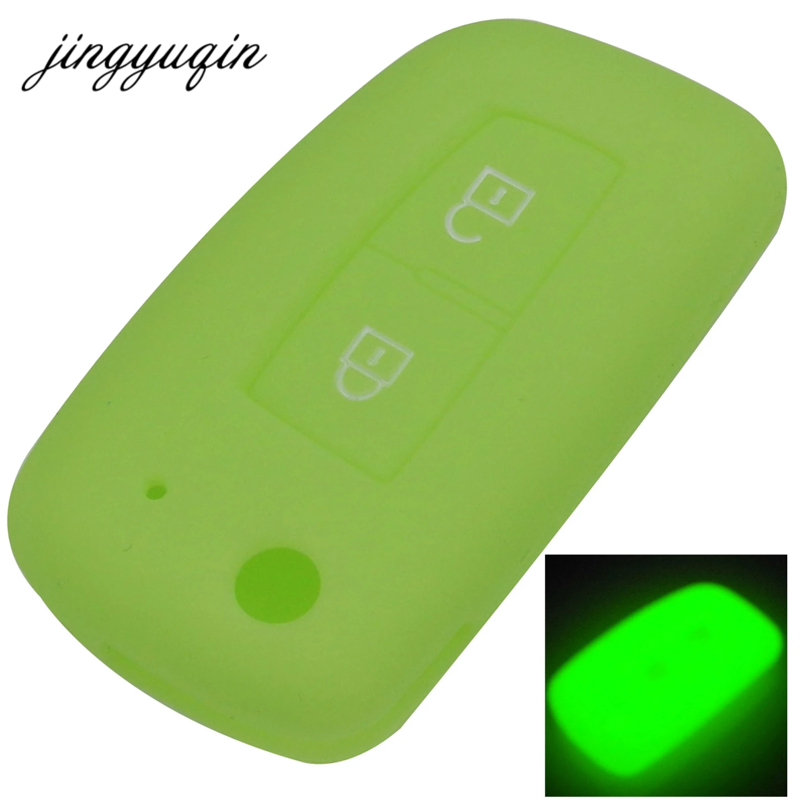Jingyuqin 2 Nút Silicone Chìa Khóa Ô Tô Cho Xe Nissan Qashqai X-Đường Mòn Thủy Tinh Murano Maxima Altima Juke Nhiệm Vụ Livina Tiida nismo Fob Ốp Lưng