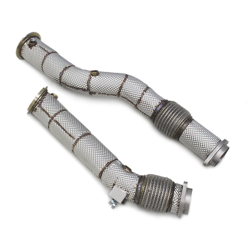 

OBM Free Flow Stainless Steel Exhaust Pipe System Downpipe For BMW X3M/X4M F97/F98 3.0T 2019-2023 Coupe Muffler Box Packaging
