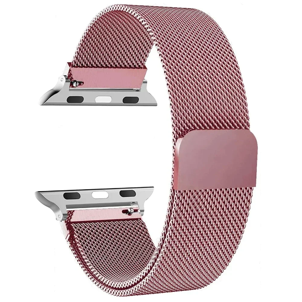 Milanese Loop Strap for apple watch Ultra 3 Band 49mm 45mm 44mm 41mm 40mm 46 Metal Wristband bracelet iwatch series 9 10 11 SE3