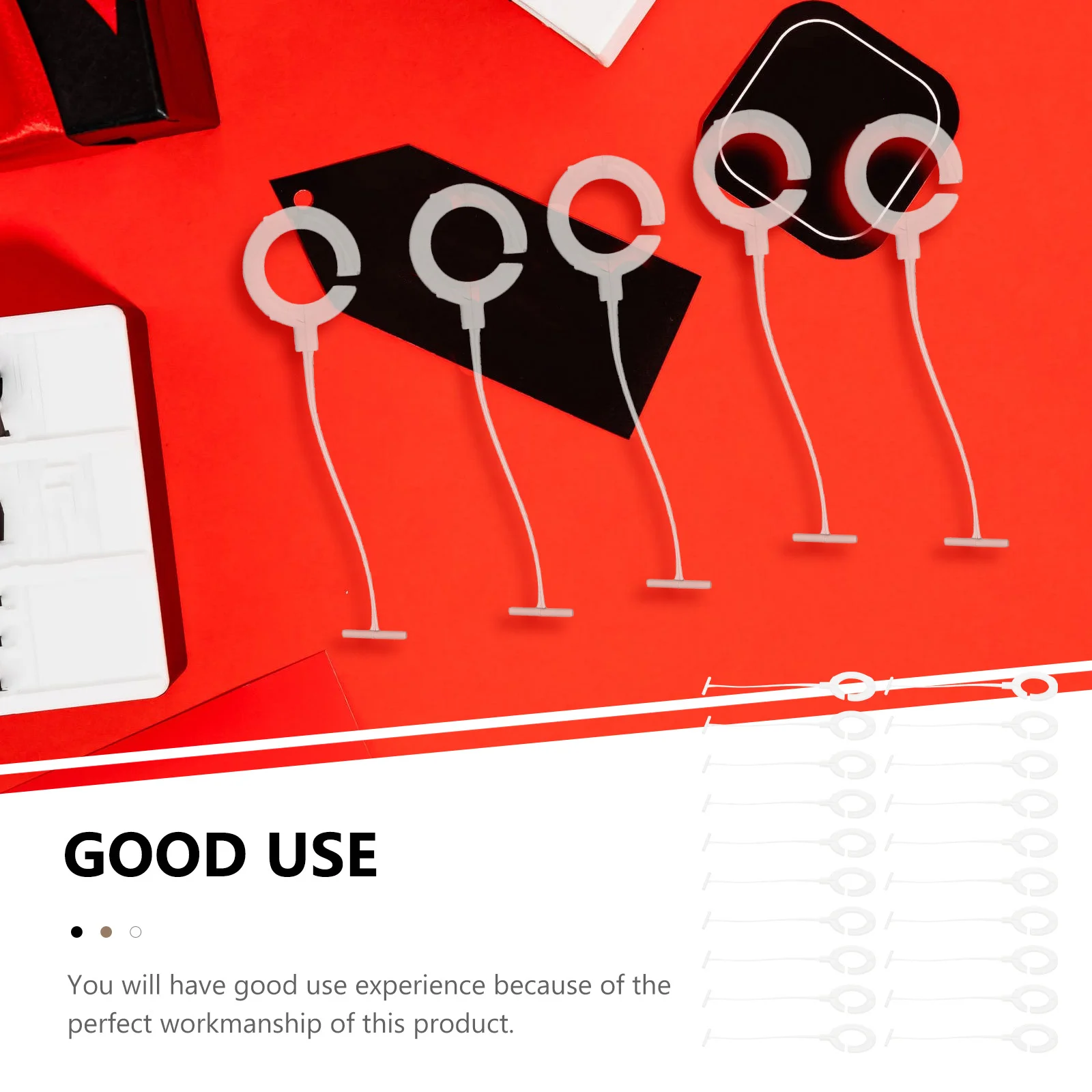 

5000 шт. пластиковых креплений для ценников, многофункциональные защитные петли для этикеток одежды, пломбы для ценников