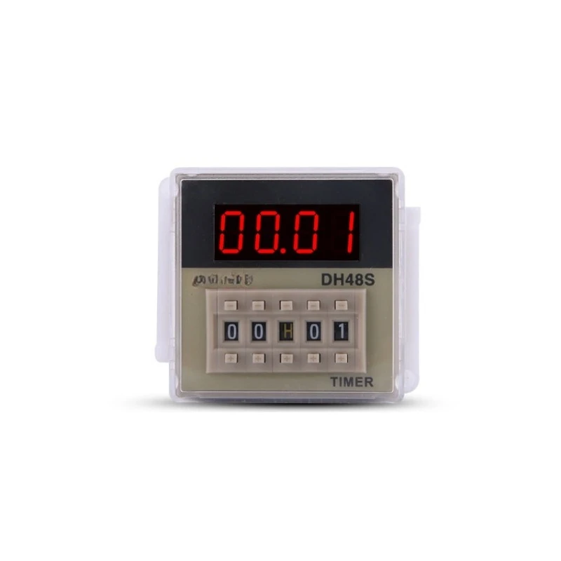 Digital Time Relay Counter DH48S-S 2Z 1Z 2H DH48J JSS20-48AMS Programmable Timer Relay With/Without Base Socket