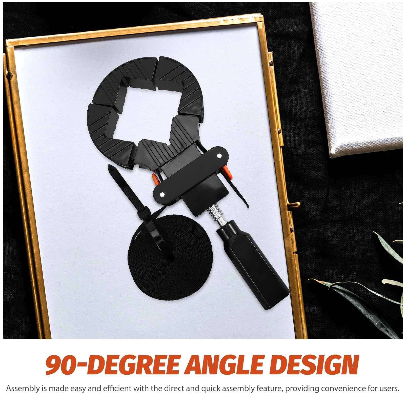 

90 Degree Clip Corner Clamp Strap for Woodworking Picture Frame Right Angle Clamps Band Clamps Woodworking Frame Tool
