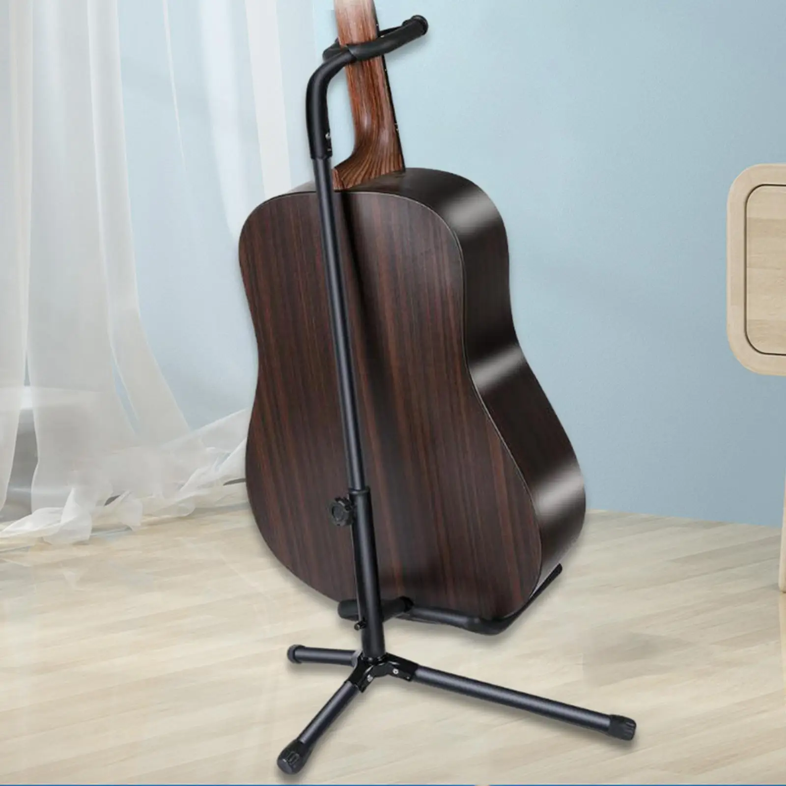 Guitar Stand Floor Universal String Instrument Holder Portable Ukulele Stand