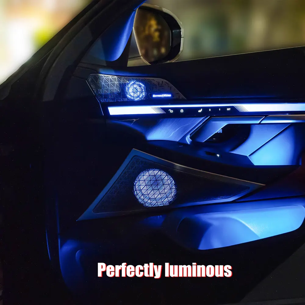 for BMW New 5 Series G60 G68 11-color LED speaker cover car midrange HiFi music stereo speaker ambient light decoration