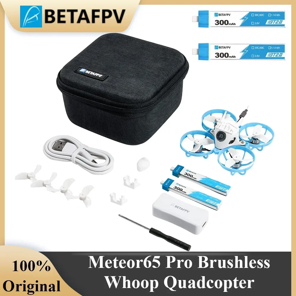 

BETAFPV Meteor65 Pro Brushless Whoop Quadcopter ELRS 2.4G Frsky TBS Crossfire RX RC Mini Drone 2022 with FPV Camera VTX Motors