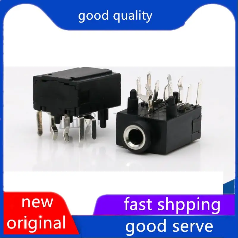 10pcs original new PJ-315A headphone socket 3.5MM audio video mother 9-pin dual channel stereo jack