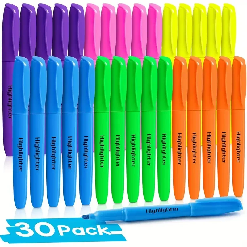 Ideal Stationery & Office Supply - 6/30 szt. zakreślaczy z końcówką stożkową
