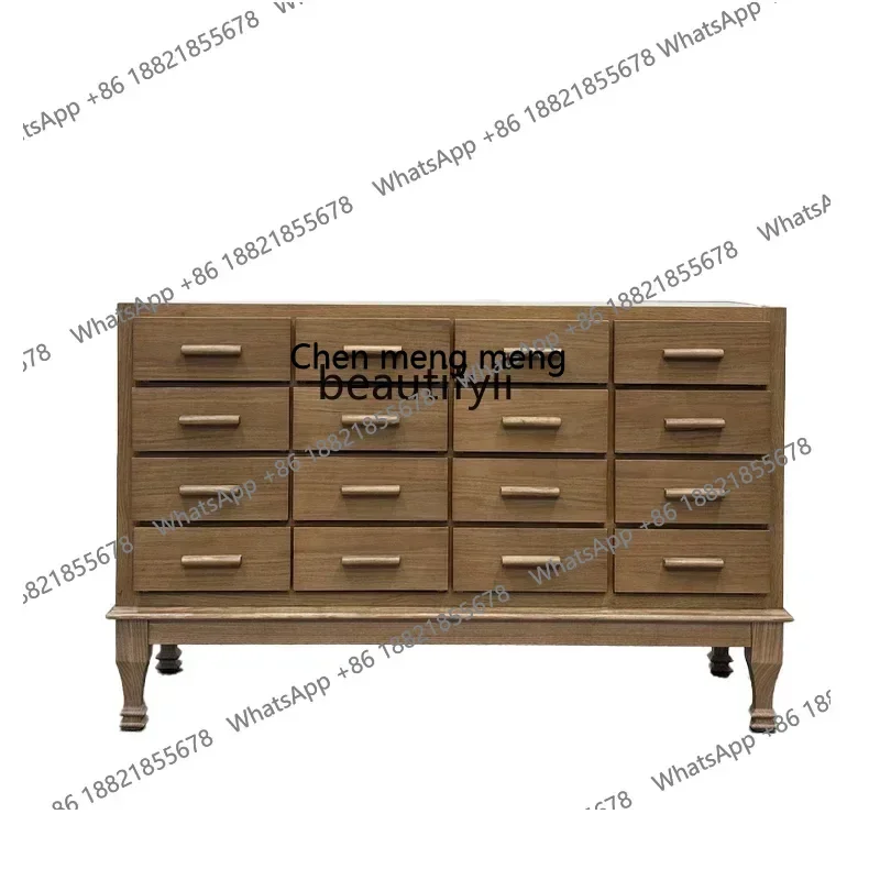 

xz1Italian decorative chest ladder household solid wood multi-functional drawer display bedroom storage cabinet