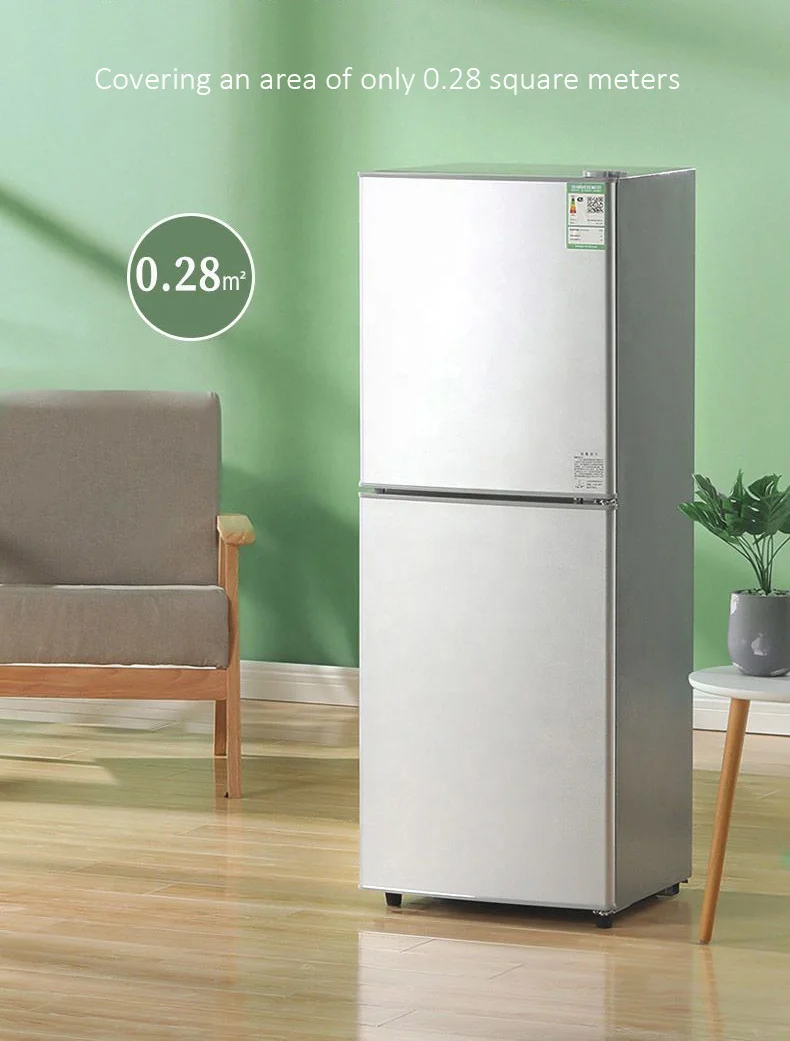 2025 52L-155L Мини-холодильник с двойной дверью — портативный компактный холодильник для дома и офиса
