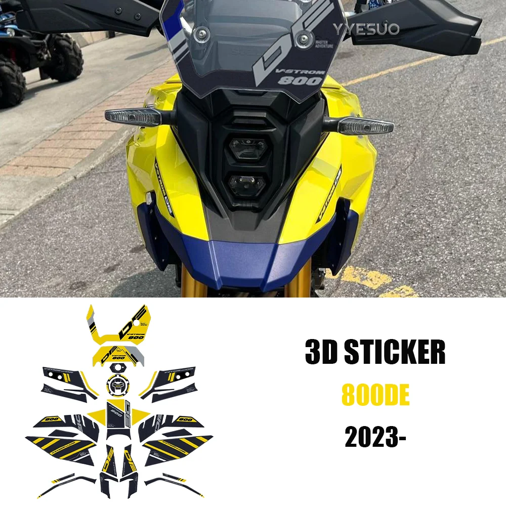 for SUZUKI V Strom 800DE 800 DE 3D Sticker Protection Decals V-STROM 800 DE Retrofit Parts 800DE Accessories Sticker Kit