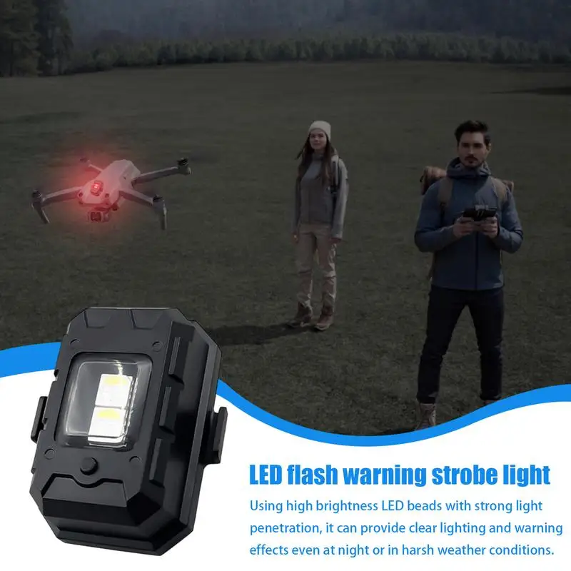 Cycling Strobe Lights 7-Color LED Cycling Waterproof Strobe Light Aircraft Flying Night Lights High Brightness Warning Tail