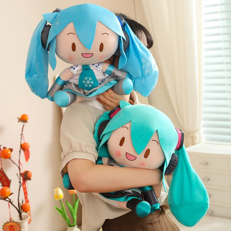 30cm Cartoon Hatsune Miku Plush Toy New Bow Miku Preciality Sakura Hatsune Miku Plushies Sleeping Doll Soft Gifts Girl