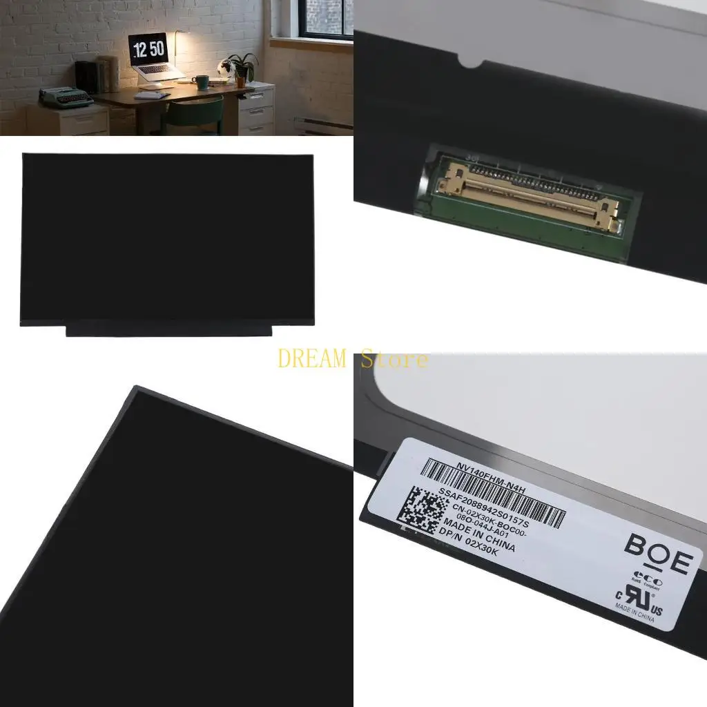 Original 14'' NV140FHM-N4H Laptop LCD Screen IPS LED 1920X1080P LP140WF7 SPC1 Best Sale