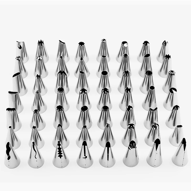 56pcs Cake Nozzle Cake Decorating Tip Set Cream Sprinkler Cake DIY Modeling Tool