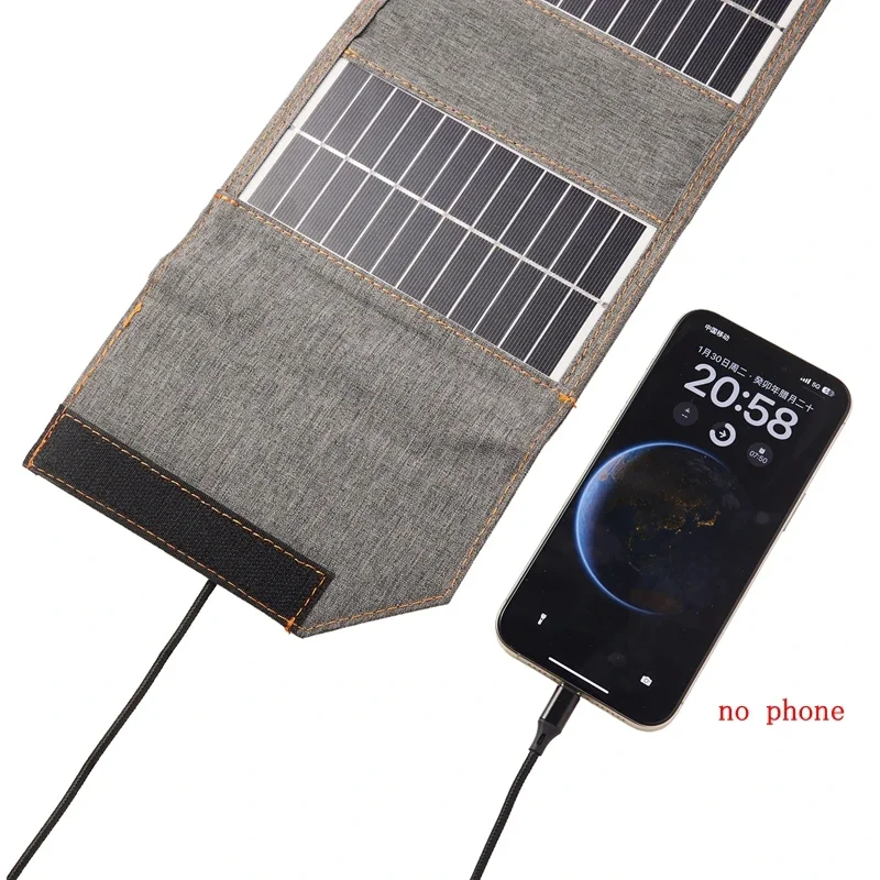 130W/80W składany Panel słoneczny USB 5V ładowarka solarna przenośna powerbank do telefonu zewnętrzna z ogniwami słonecznymi do wędrówek na kemping