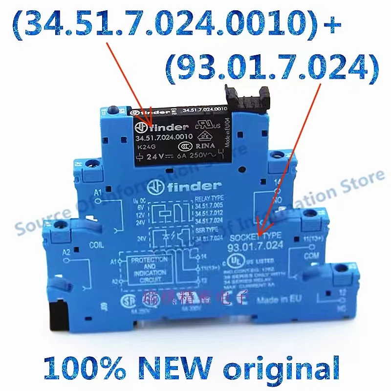 1PCS 100% NEW 93.01.7.024 finder relay 34.51.7.024.0010