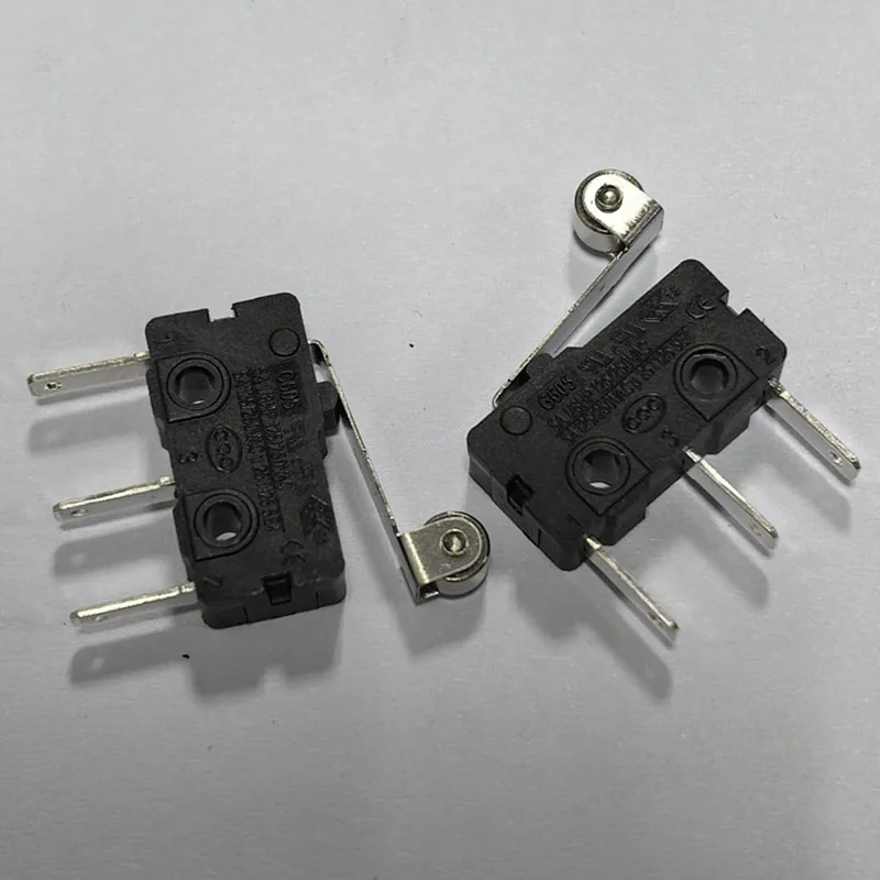 Long-legged 8mm quick-release G605N microswitch limit travel switch 3-pin 5A250VAC with wheel handle