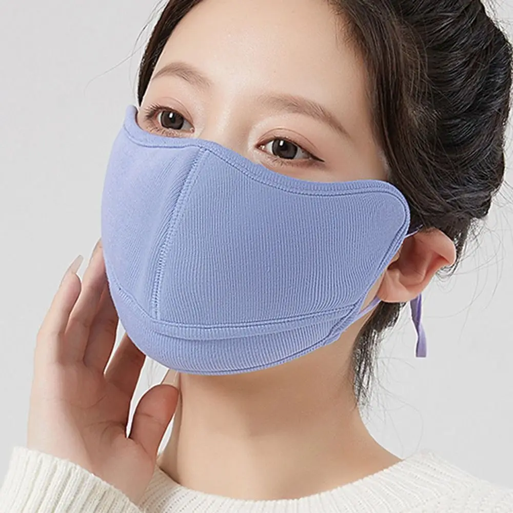 New Breathable Warm Masks Cold-proof Derong Material Reusable Face Mask Windproof Adjustable Mouth Cover for Cycling