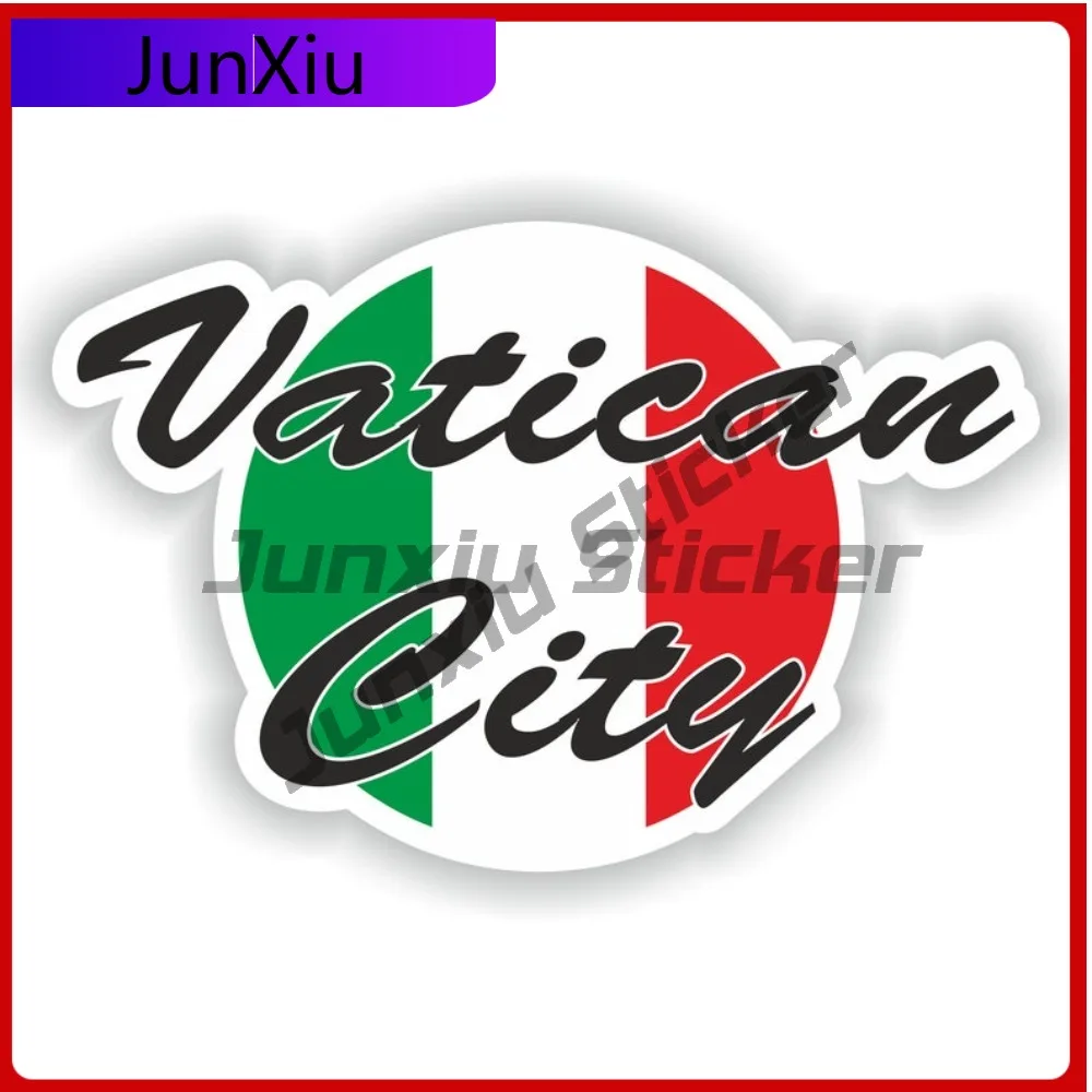 

Vatican City Sticker Flag Funny Funny Truck Camper Waterproof Car Styling Vinyl Decal For Car Truck SUV Window Bumper Laptop