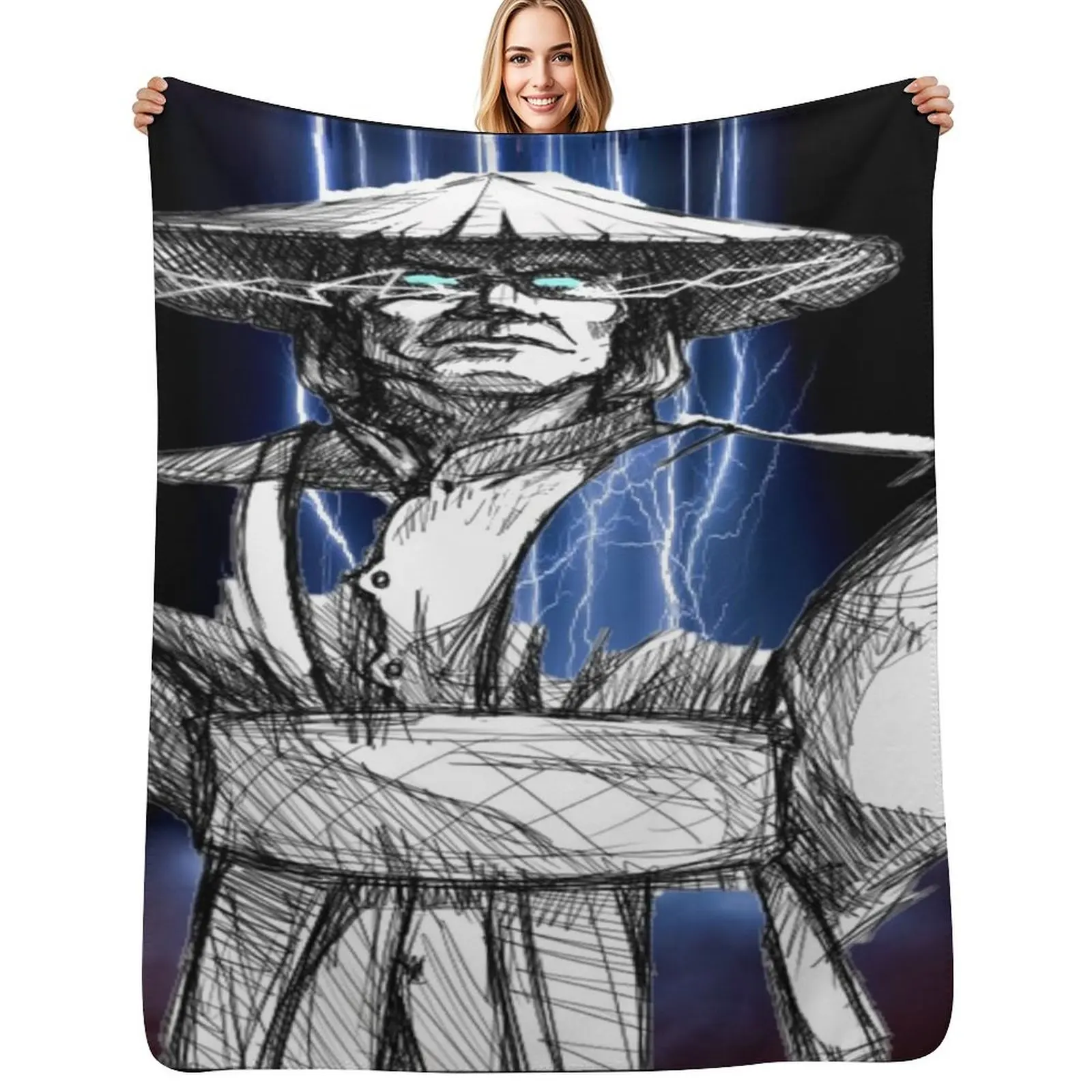 

Raiden Throw Blanket funny gift Thermal Luxury Designer Personalized Gift Blankets