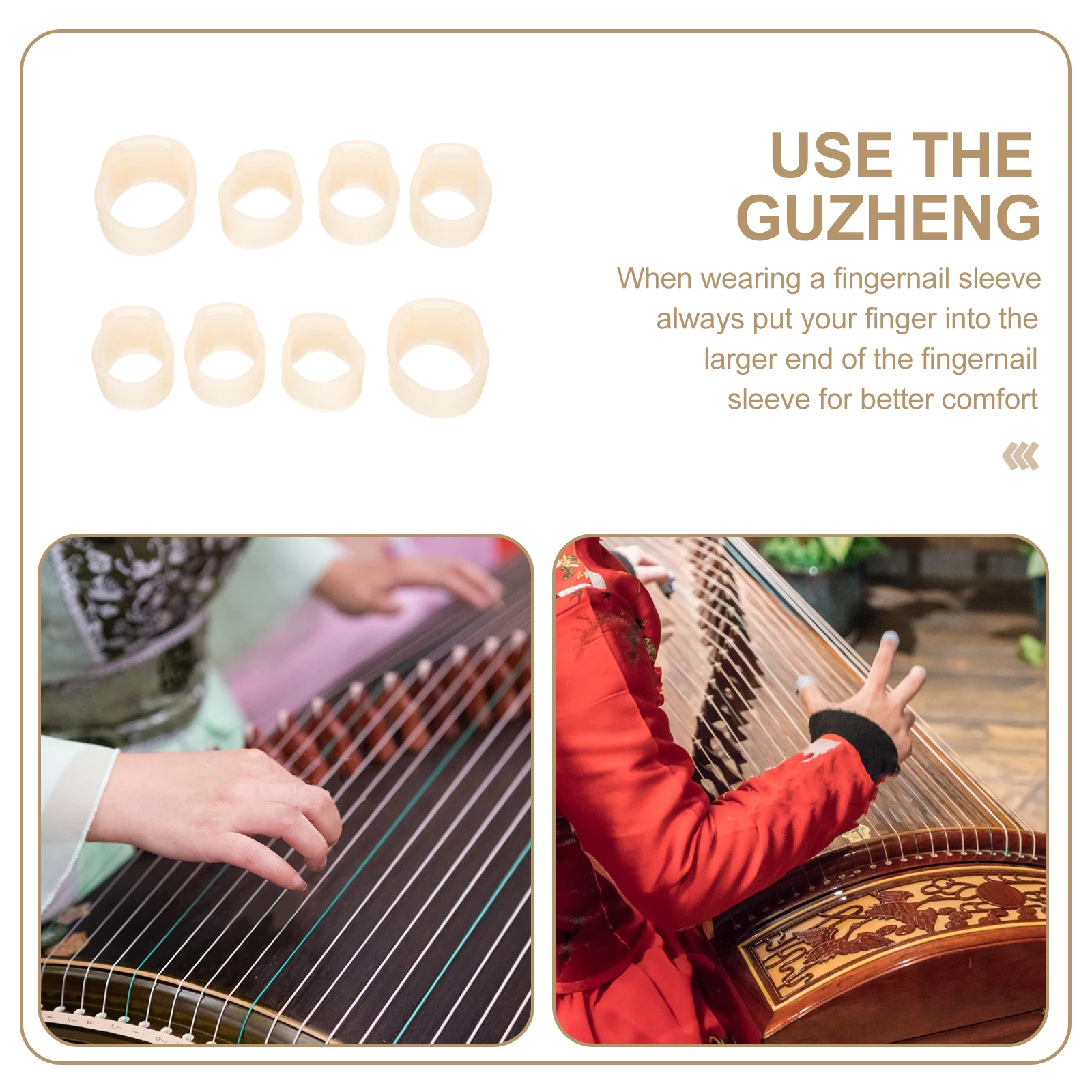 

Nail Protection Covers Guzheng Set Supplies Finger Nails Small Instrument Child Protector