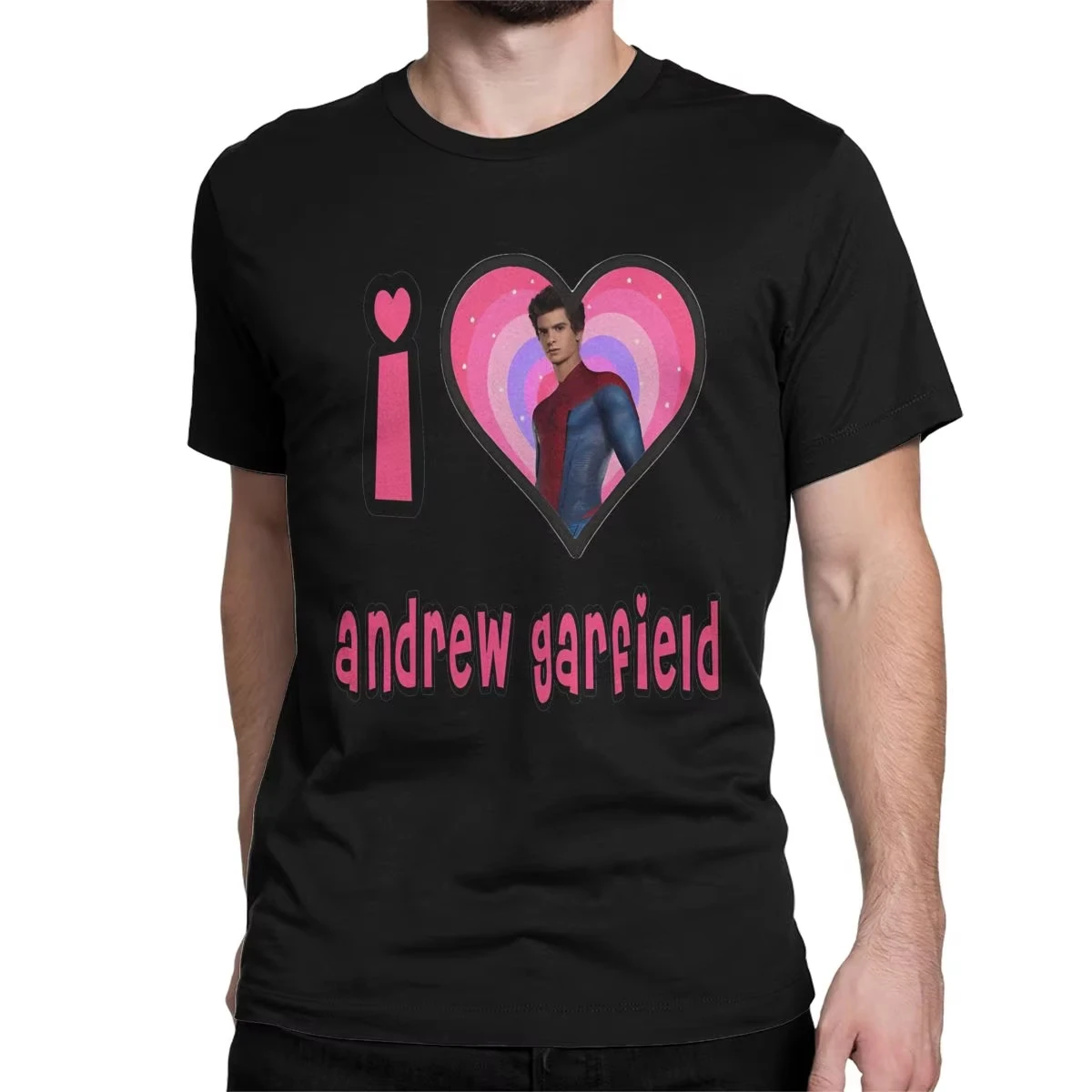 Men Women Andrew Garfield T Shirt Cotton Tops Vintage Short Sleeve Round Neck Tee Shirt Plus Size T-Shirt Family Matching Outfit