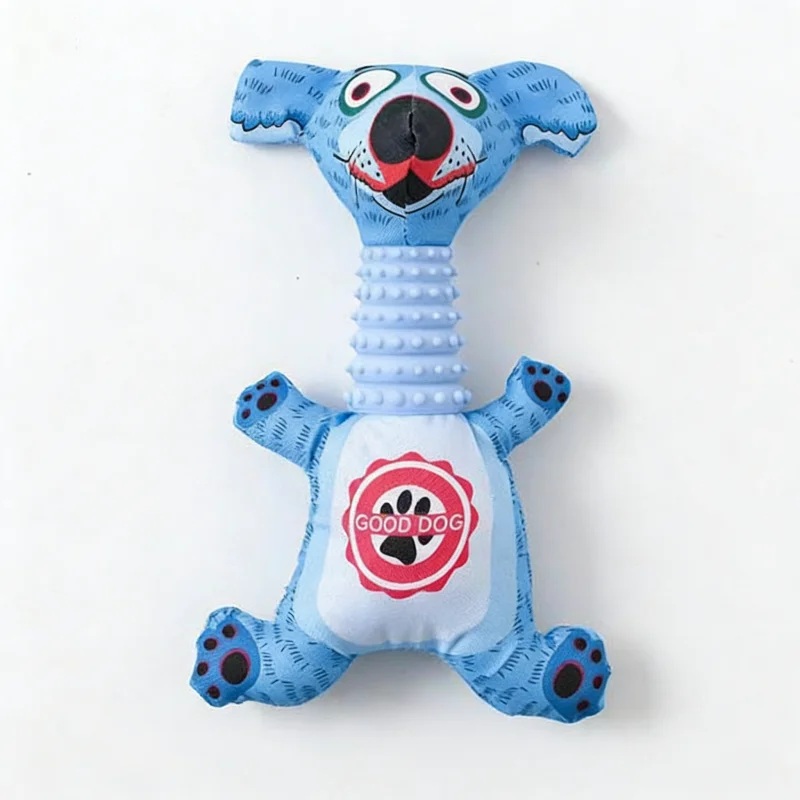 Medium to Large Pet Plush Toy with Built-in Sound Module - Tough Hybrid TPR Oxford Material Safe for Bite-resistant Daily Teeth